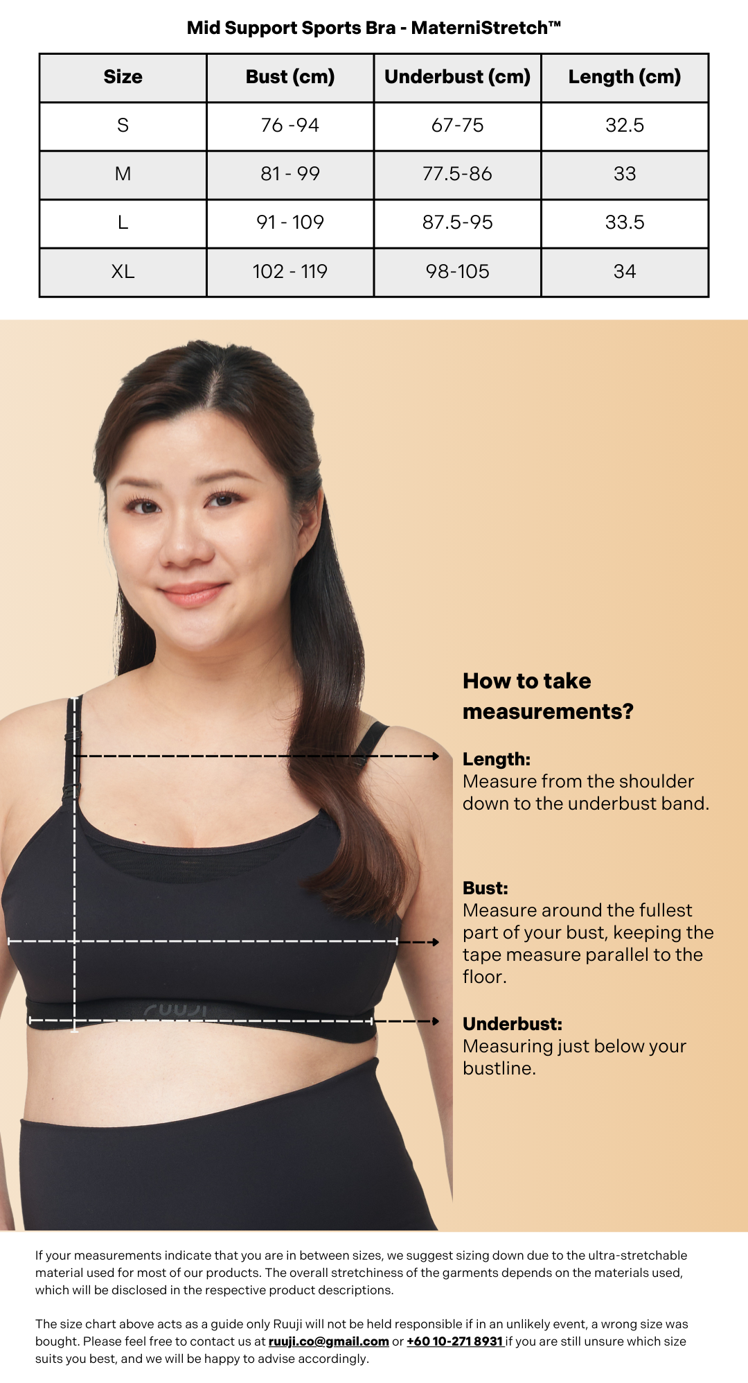 Maternity Mid Support Sports Bra