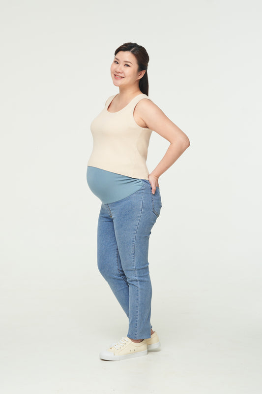 Straight-Leg Denim Trousers