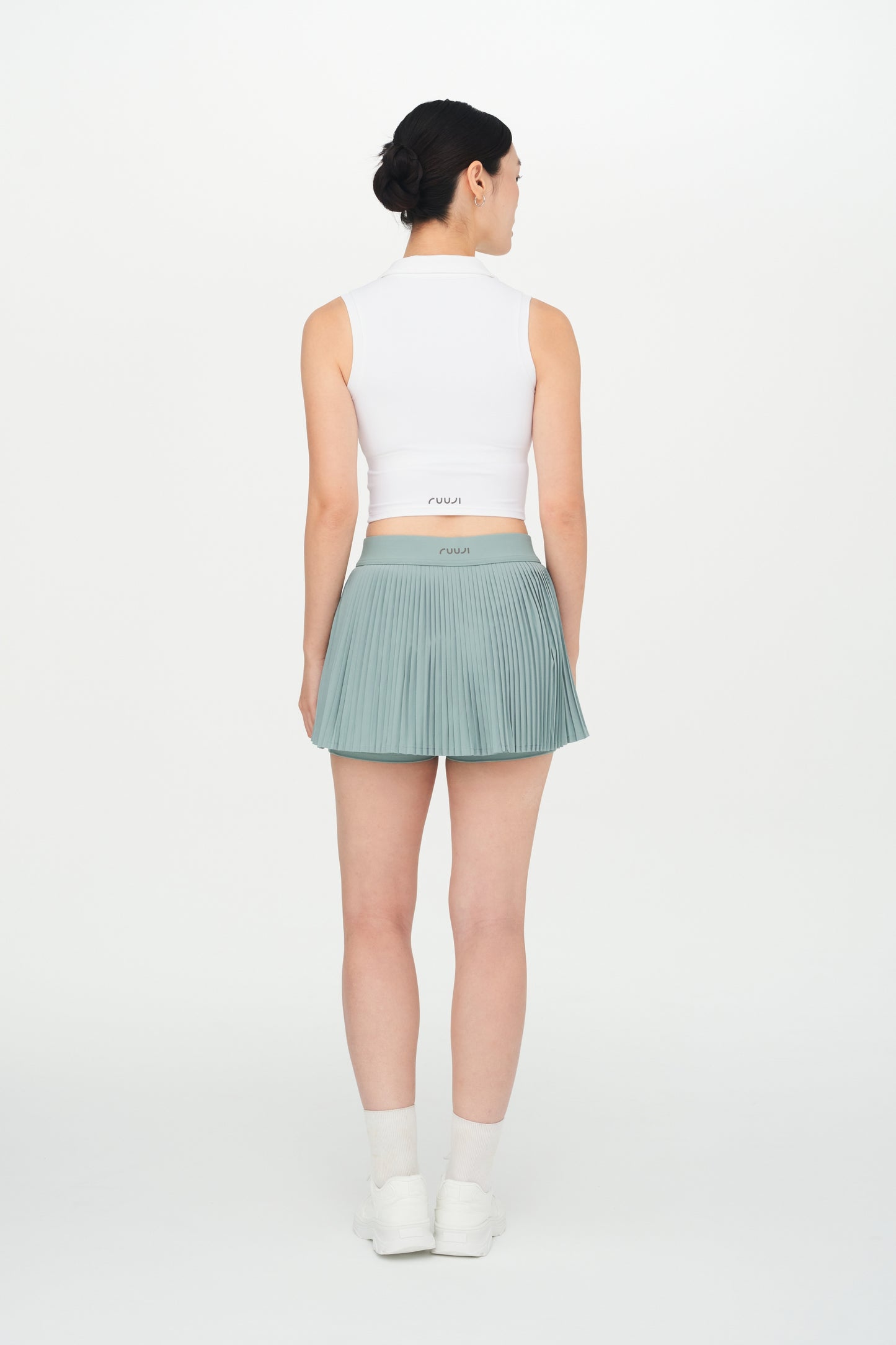 Cropped Polo Padded Top