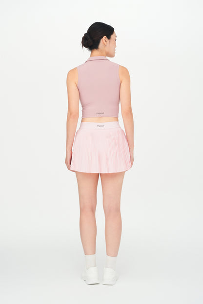 Cropped Polo Padded Top