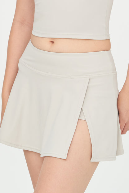 Slit Sculpt Mini Skirt