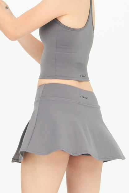 Slit Sculpt Mini Skirt