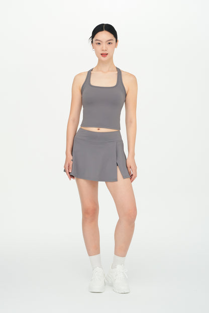 Slit Sculpt Mini Skirt
