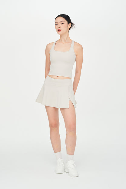 Slit Sculpt Mini Skirt