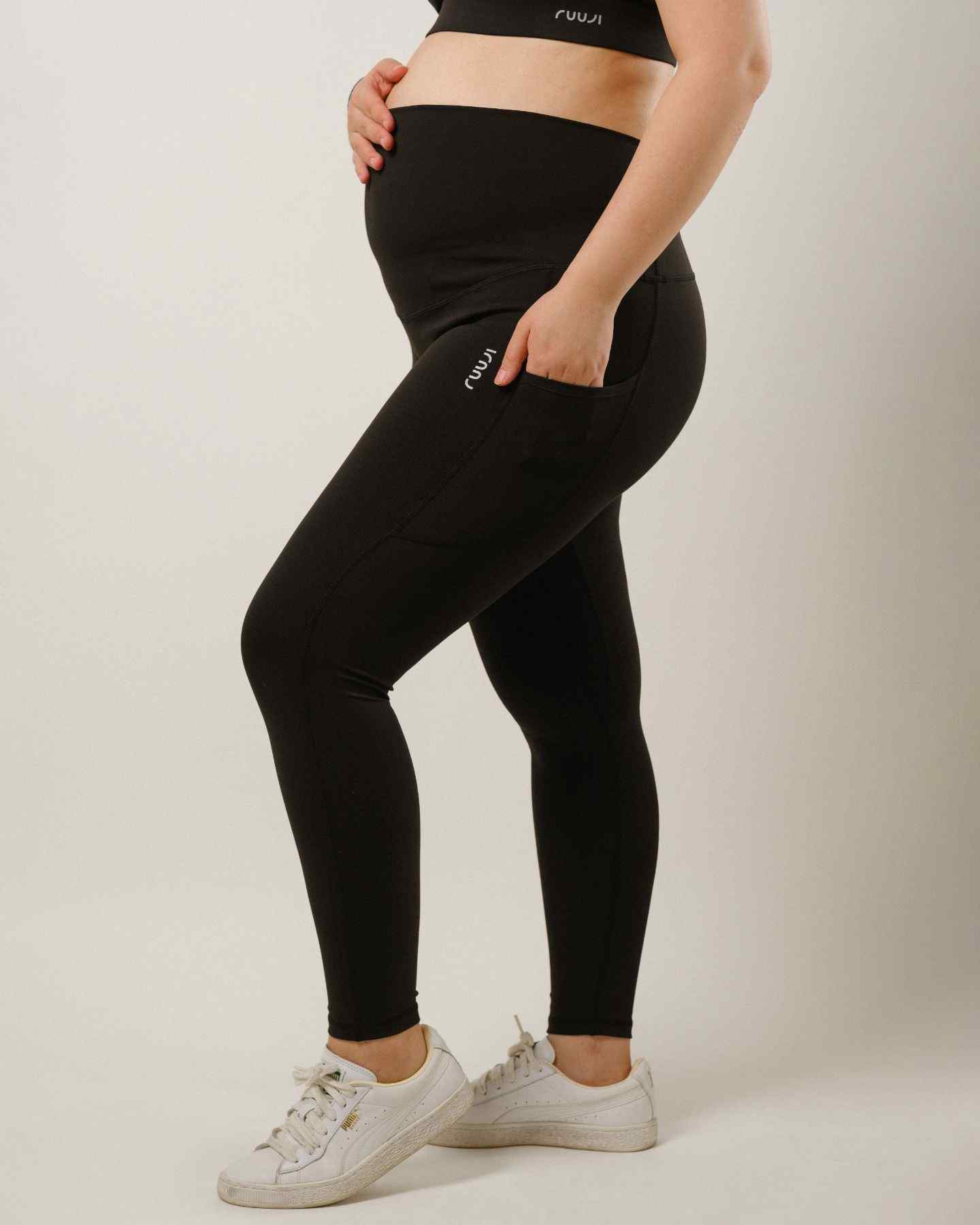 Full Maternity Leggings in Black