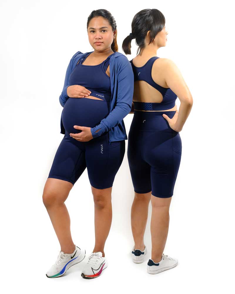 PETITE Maternity Biker Shorts